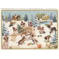 Dogs in Snow - Tausendschön - Postcard