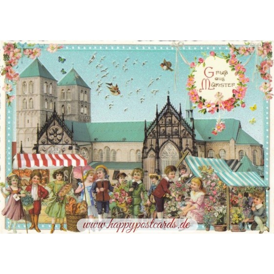 Münster - Tausendschön - Postkarte