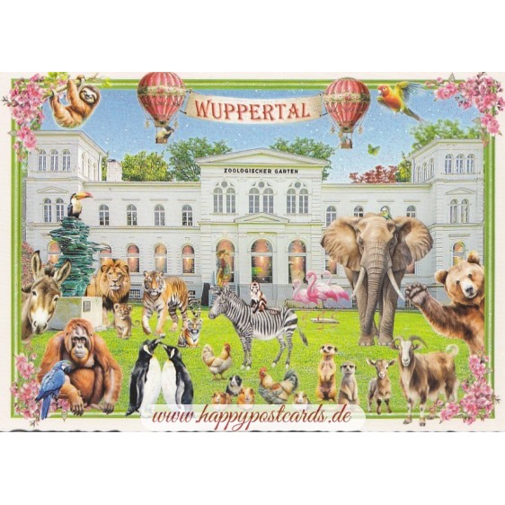 Wuppertal - Zoo - Tausendschön - Postkarte