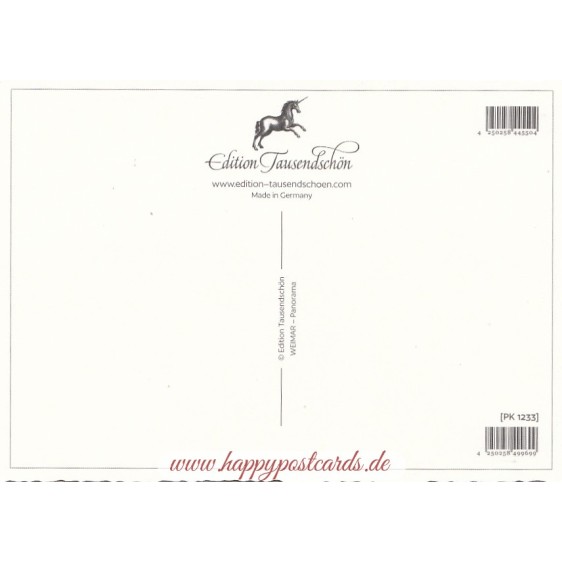 Weimar - Panorama - Tausendschön - Postcard