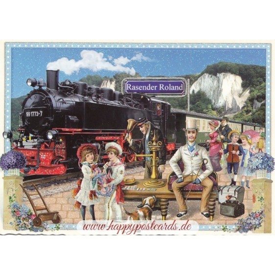 Rügen - Rasender Roland - Tausendschön - Postcard