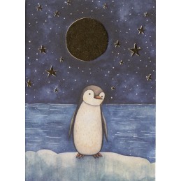 Pinguin - Panka Weihnachtskarte