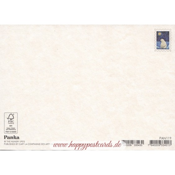 Polar bear - Panka- Christmascard