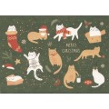 Merry Christmas - Cats - Panka- Christmascard