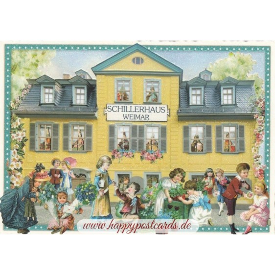 Weimar Schillerhaus - Tausendschön - Postcard