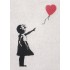 Girl with red Balloon - Postcard