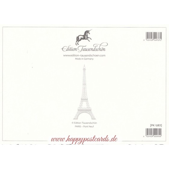Paris - Pont Neuf - Tausendschön - Postkarte