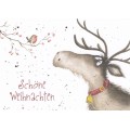 Schöne Weihnachten - Elch - Weihnachtskarte