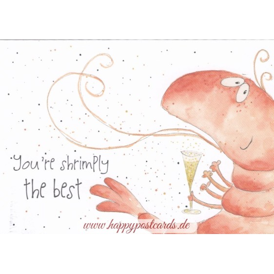 You're shrimply the best - Gisela Herberger - Postcard