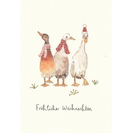 Fröhliche Weihnachten - Gooses - Christmas Postcard