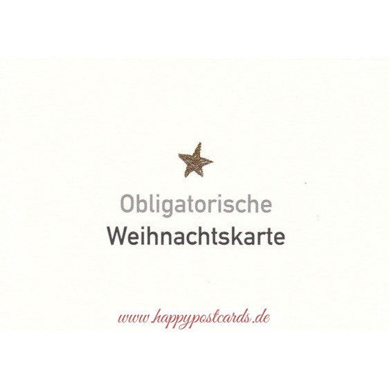 Obligatorische Weihnachtskarte - Weihnachtskarte