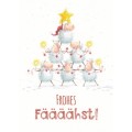 Frohes Fäääähst! - Sheep - Christmas Postcard