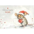 Weihnachtsgrüße für dich - Maus - Weihnachtskarte