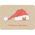 Christmas undercover - Mouse under hat - Poppies Postcard