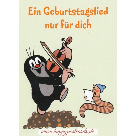 Ein Geburtstagslied nur für dich - Mole Postcard