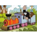 Mole taking the train - Mole Postcard