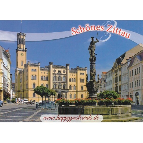Zittau - Town hall - Viewcard