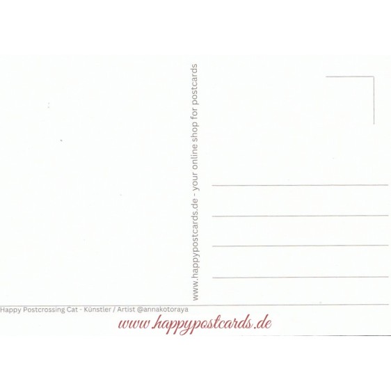 Happy Postcrossing - Artist - Postcard