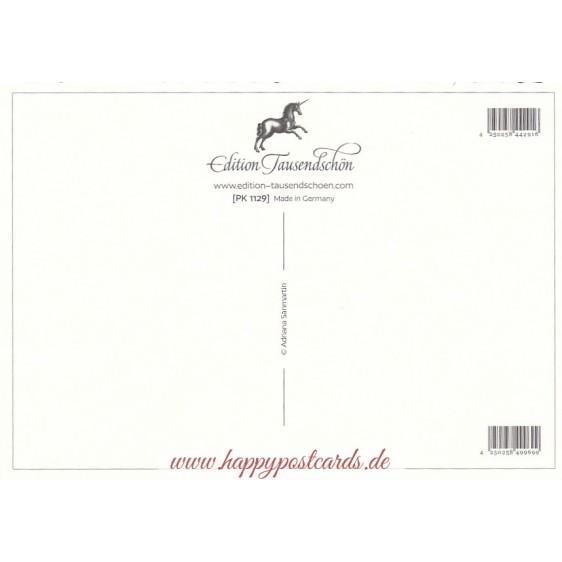 Blumenenstrauß - Tausendschön - Postkarte