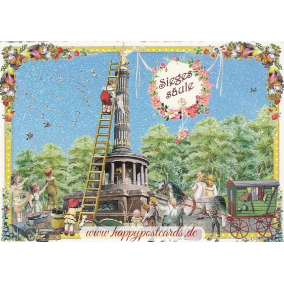 Berlin - Siegessäule - Tausendschön - Postkarte