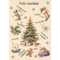 Sprachen der Welt - Spanisch- Feliz navidad - Postkarte