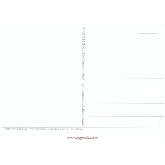 Sprachen der Welt - Spanisch- Feliz navidad - Postkarte