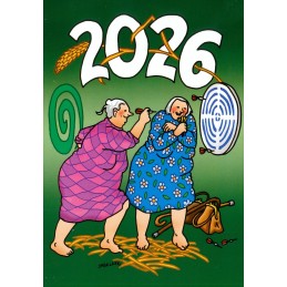 622 - Jahreskarte 2026 Frauen spielen Darts - Löök Postkarte