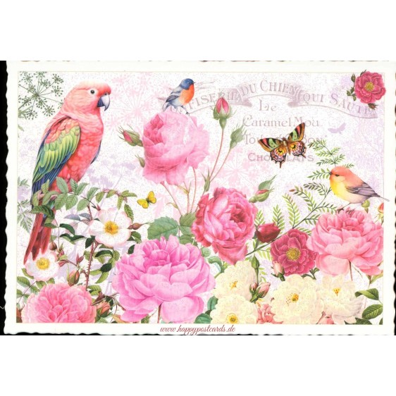 Rosenparadies - Tausendschön - Postkarte