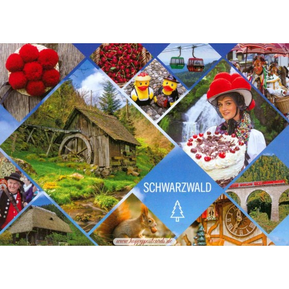 Black Forest Multi 743 - Viewcard