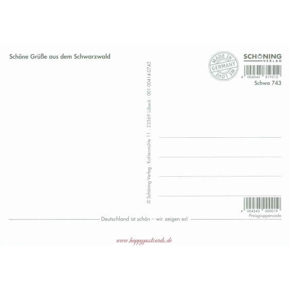 Black Forest Multi 743 - Viewcard