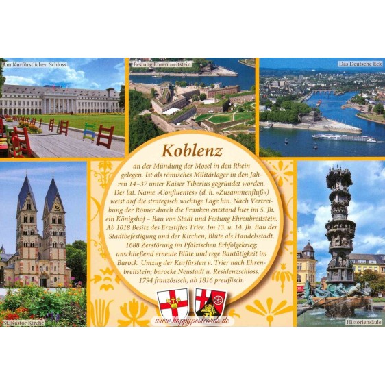 Koblenz -  Gelbe Chronikkarte