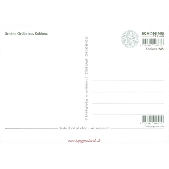 Koblenz -  Gelbe Chronikkarte