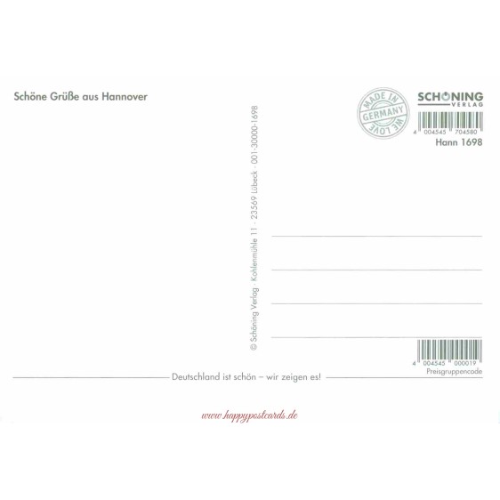 Hannover Multi 1698 - Postkarte