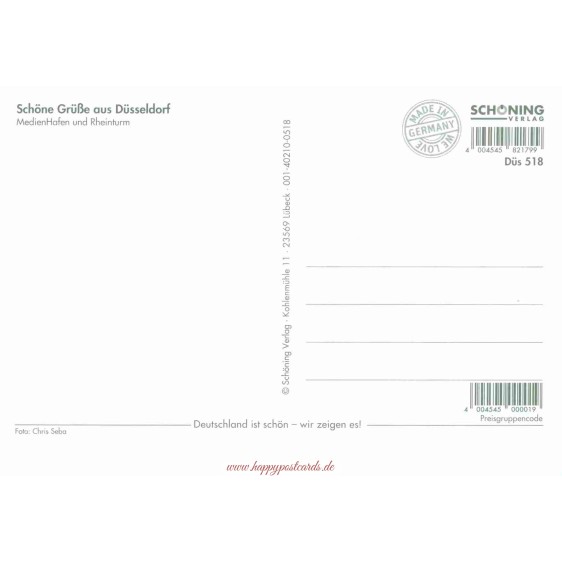 Duesseldorf - MedienHafen 518 - Viewcard