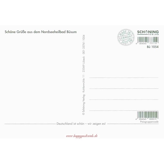 Büsum - Multi Heart 1054 - Viewcard