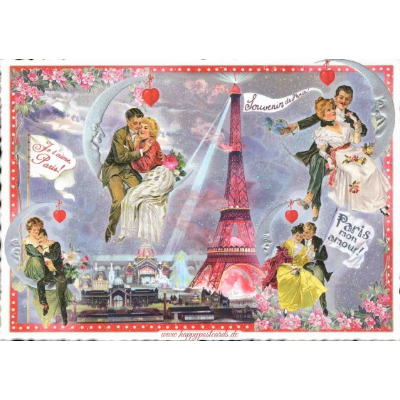 Paris - Souvenir Eiffelturm - Tausendschön Postkarte