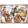 Viele liebe Grüße - Cats - Tausendschön - Postcard