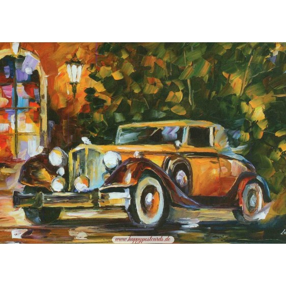 1934 Packard - Afremov Postcard
