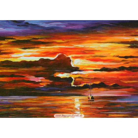 Morning after the storm - Afremov Postcard