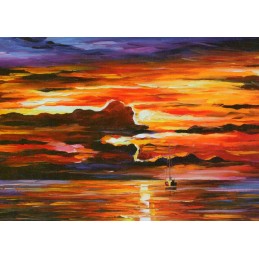 Morning after the storm - Afremov Postcard