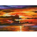 Morning after the storm - Afremov Postcard