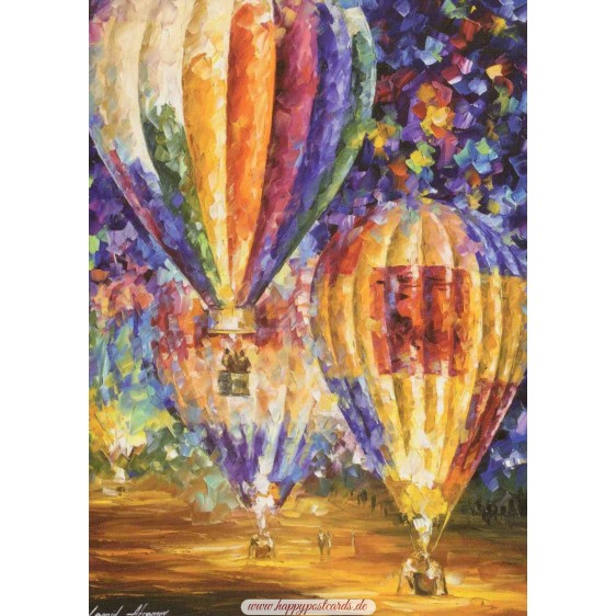 Balloon and emotions - Afremov Postcard