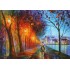 City by the Lake - Afremov Postcard