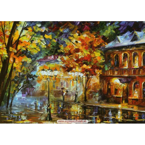 Old Moscow - Afremov Postcard