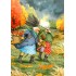 87 - Old Ladies on an autumn walk - Löök Postcard