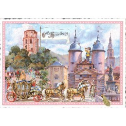 Heidelberg - Bridge Gate - Tausendschön - Postcard