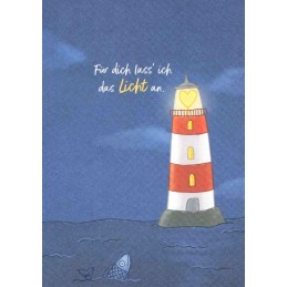 Für dich lass' ich das Licht an. - Charis Bartsch - Postkarte