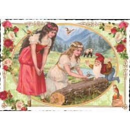 Schneeweisschen und Rosenrot - Tausendschön - Postkarte