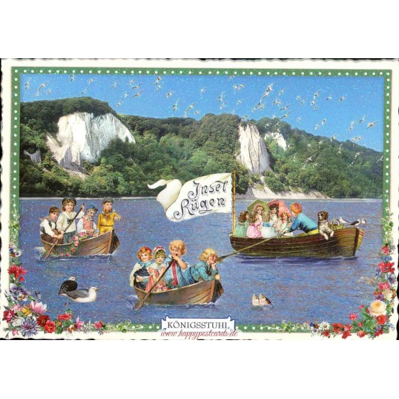 PK153 Rügen - Königsstuhl - Tausendschön - Postkarte