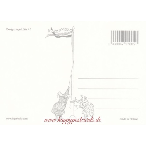 05 - Frauen mit Schlitten - Postkarte